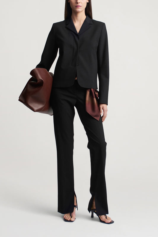 Charlie Long Trouser in Tropical Wool