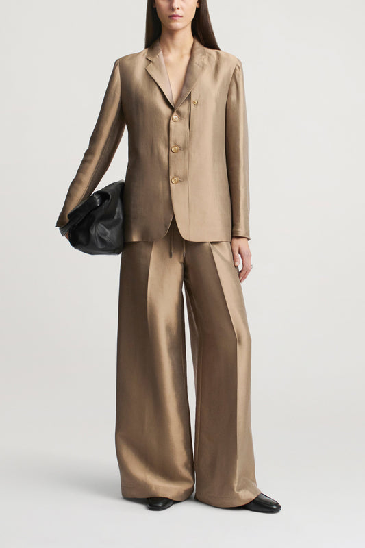 Wesley Drawstring Pant in Summer Silk Wool