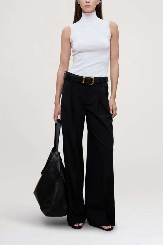Roxana Low Rise Trouser in Tropical Wool