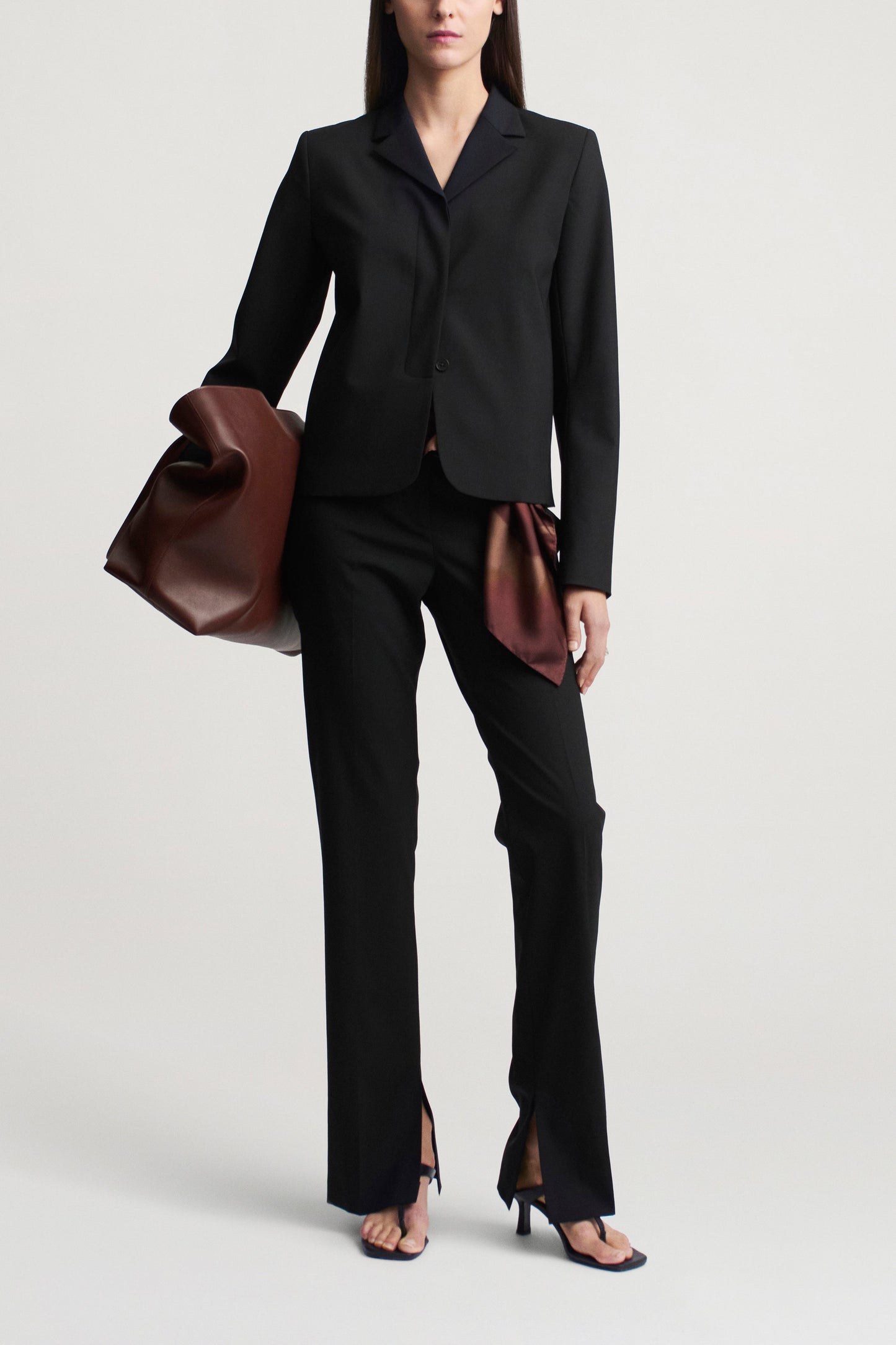 Charlie Long Trouser in Tropical Wool