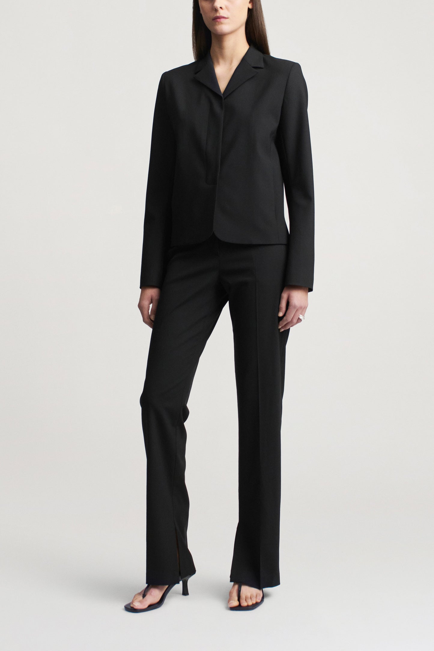 Charlie Long Trouser in Tropical Wool