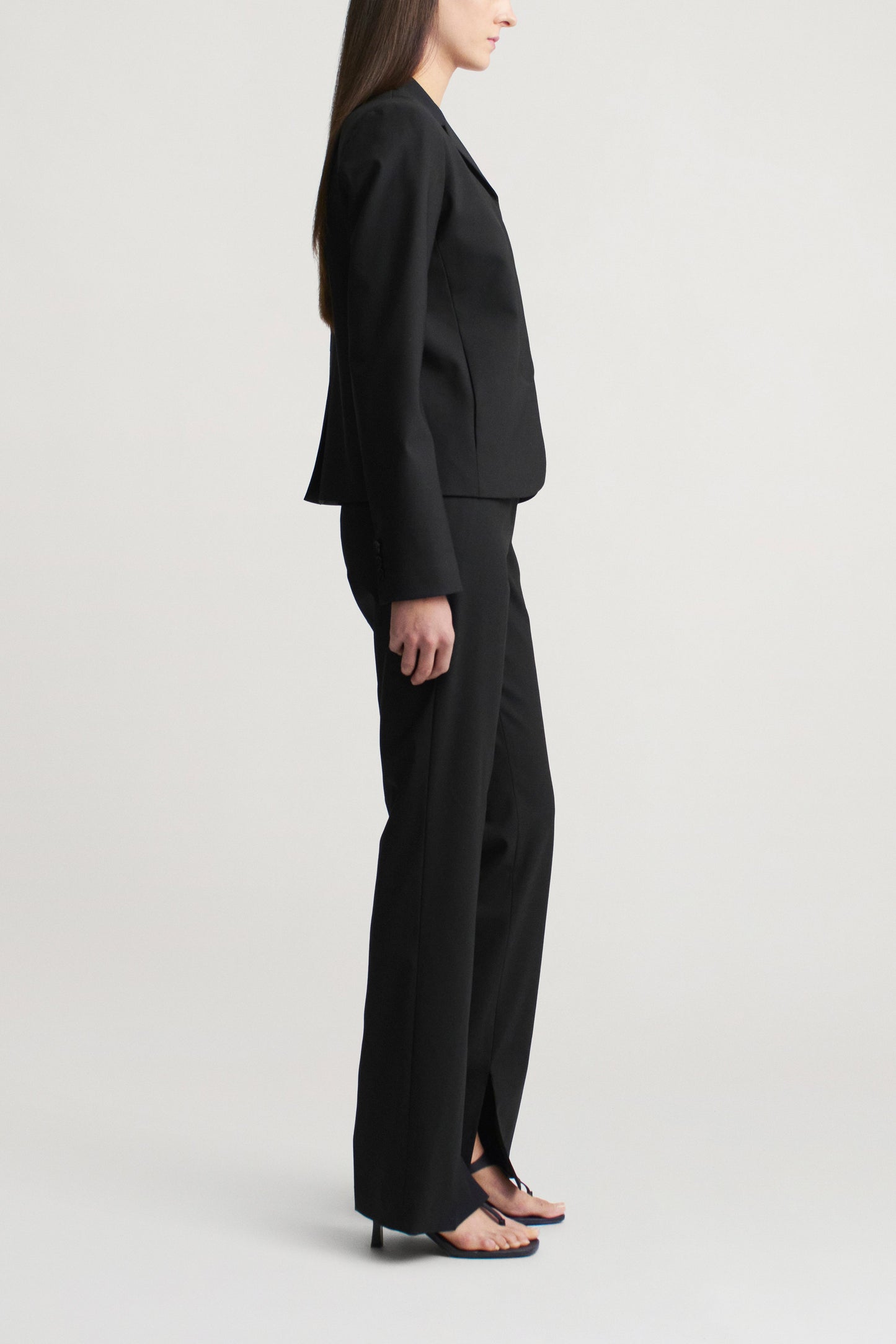Charlie Long Trouser in Tropical Wool