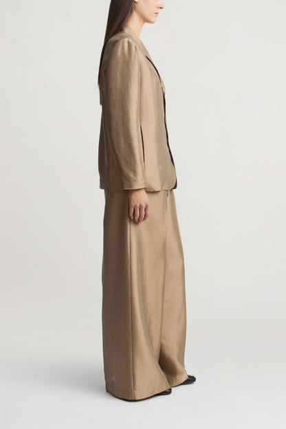 Wesley Drawstring Pant in Summer Silk Wool