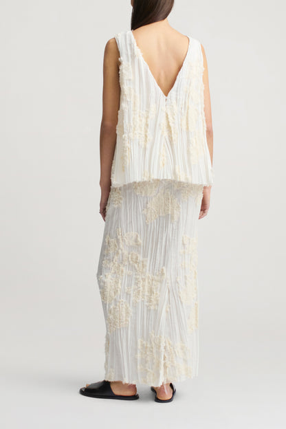 Esse Midi Skirt in Eyelash Plissé