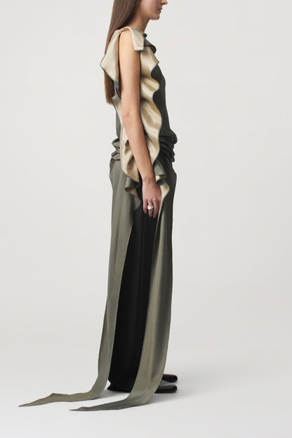 Elif Blouse in Two Tone Silk Viscose