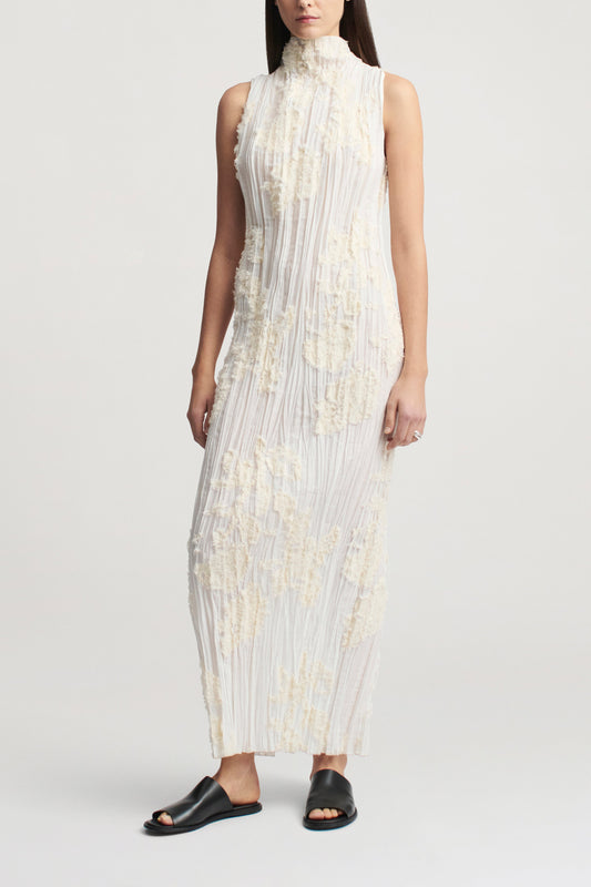 Nala Gown in Eyelash Plissé