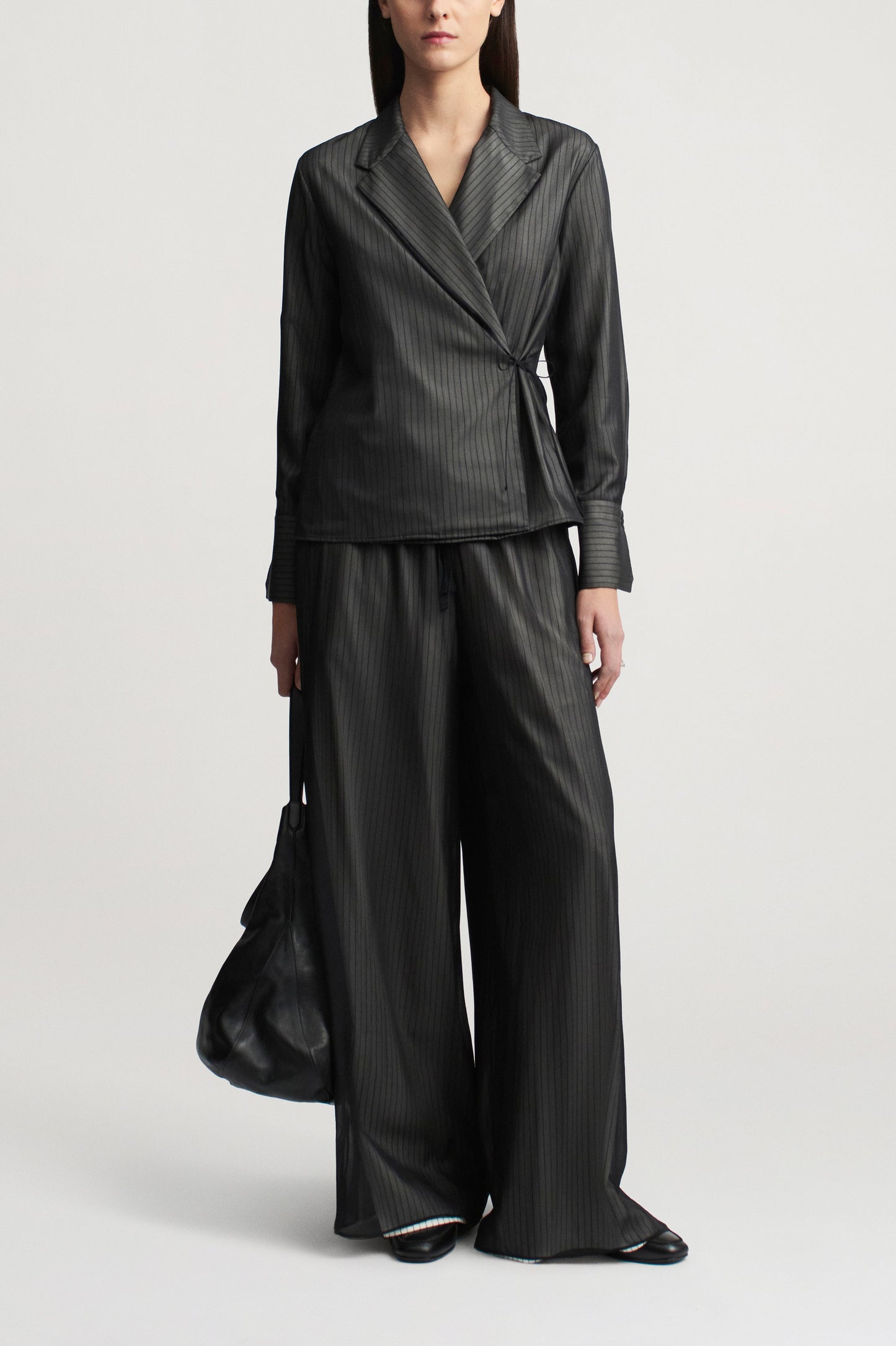 Jennie Evening Blouse in Trapped Poplin