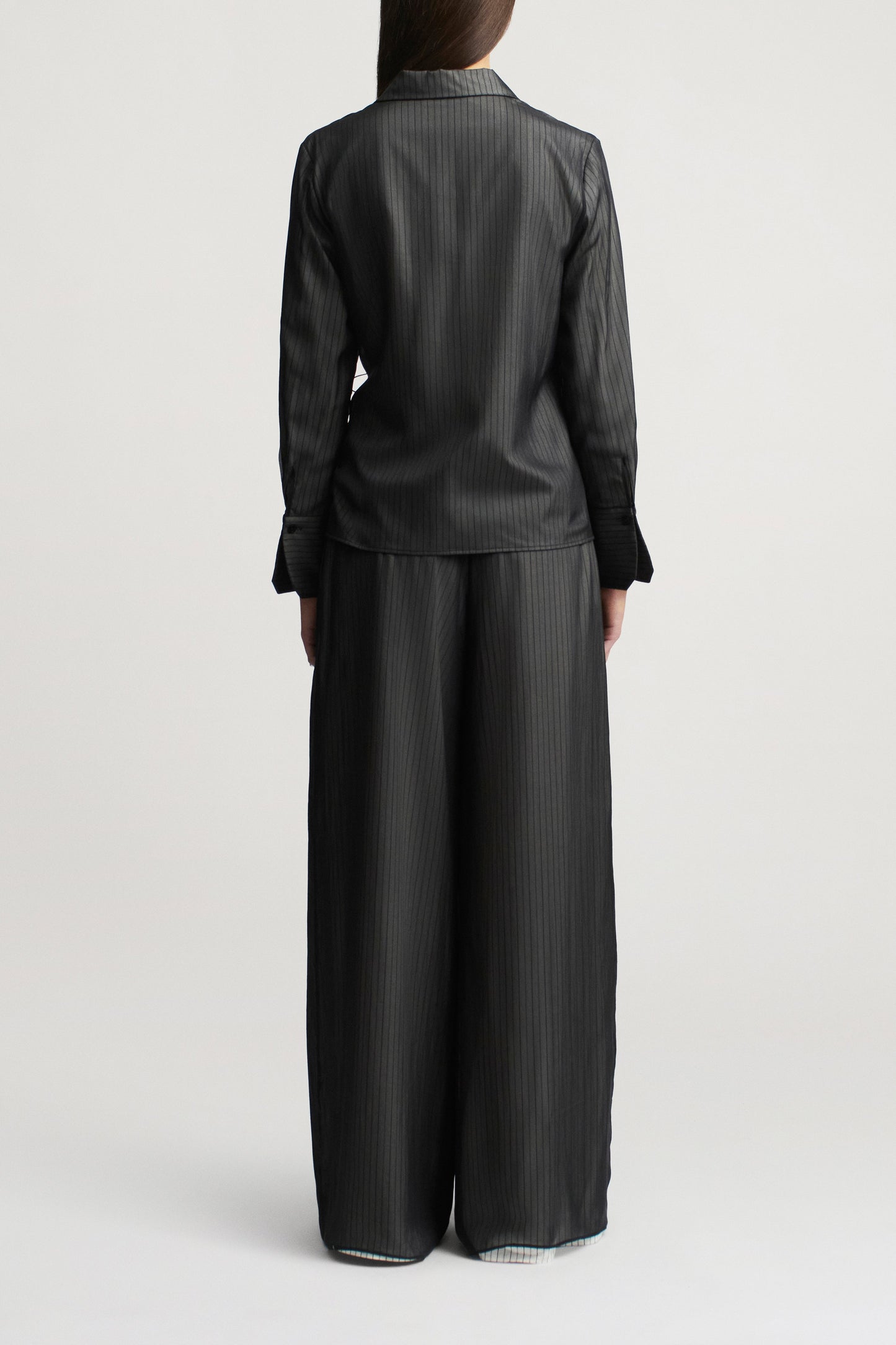 Jennie Evening Blouse in Trapped Poplin