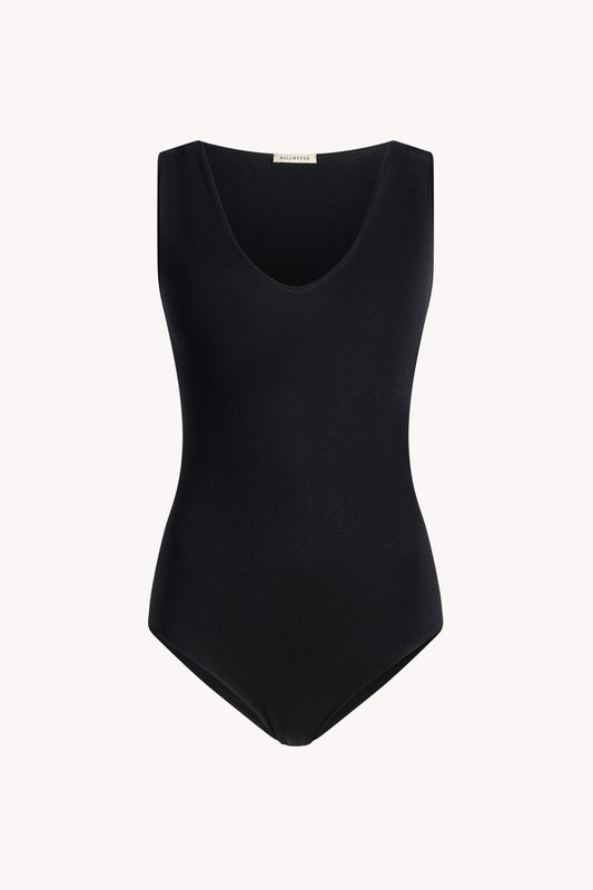 Portia V-Neck Bodysuit in Compact Viscose