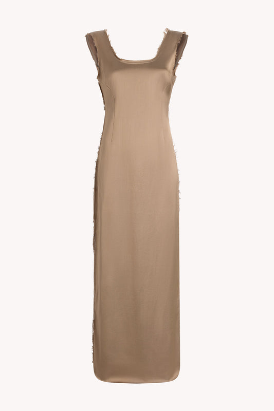 Isadora Sleeveless Gown in Summer Silk Wool