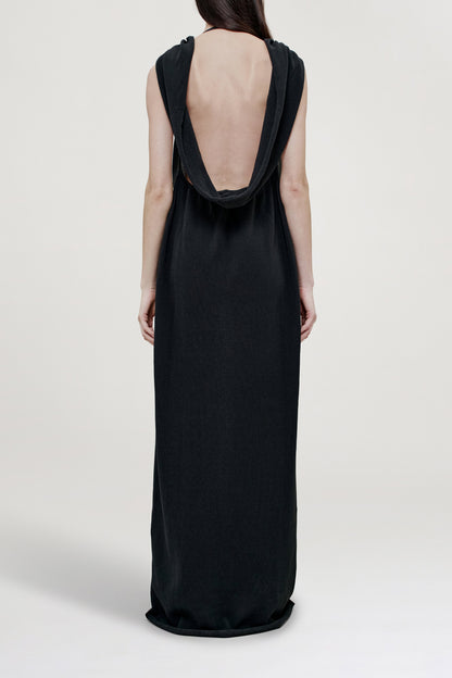 Priya Cowl Neck Gown in Cotton Nylon