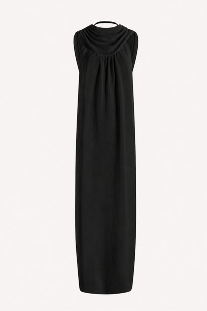 Priya Cowl Neck Gown in Cotton Nylon